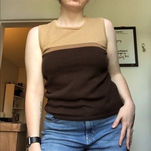Vintage 70s style sweater tank